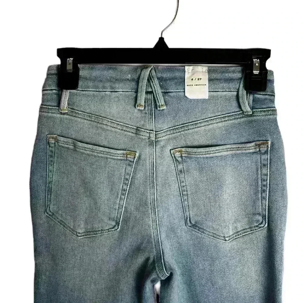 Good American Good Legs Cigarette Skinny High Rise Jeans in Size 4/27